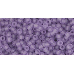 TOHO Rocailles 11/0 (#19F) Transparent-Frosted Sugar Plum