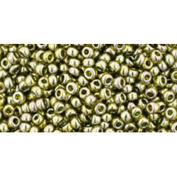 TOHO Rocailles 11/0 (#457) Gold-Lustered Green Tea