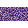 TOHO Rocailles 11/0 (#928) Inside-Color Rainbow Rosaline/Opaque Purple