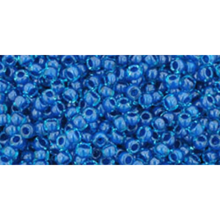 TOHO Rocailles 11/0 (#932) Inside-Color Aqua/Capri Lined