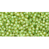 TOHO Rocailles 11/0 (#945) Inside-Color Jonquil/Mint Julep Lined