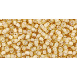 TOHO Rocailles 11/0 (#948) Inside-Color Jonquil/White Lined