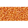 TOHO Rocailles 11/0 (#950) Inside-Color Jonquil/Burnt Orange Lined