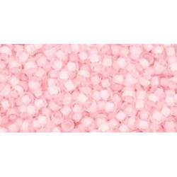 TOHO Rocailles 11/0 (#967) Inside-Color Crystal/Neon Rosaline Lined