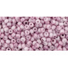 TOHO Rocailles 11/0 (#1200) Marbled Opaque White/Pink