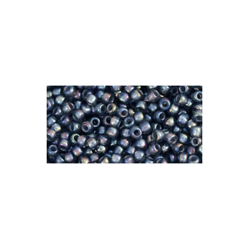 TOHO Rocailles 11/0 (#1820) Inside-Color Rainbow Gray/Opaque Gray Line