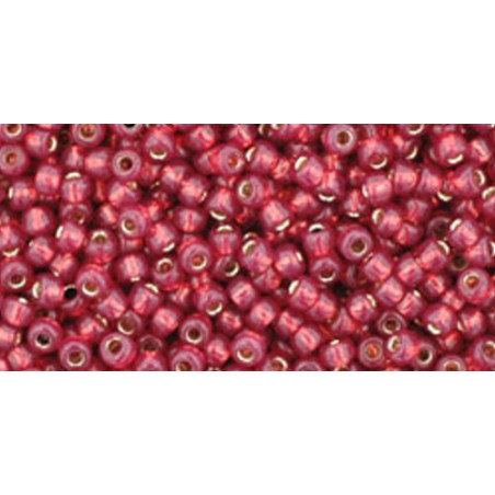 TOHO Rocailles 11/0 (#2113) Silver-Lined Milky Pomegranate