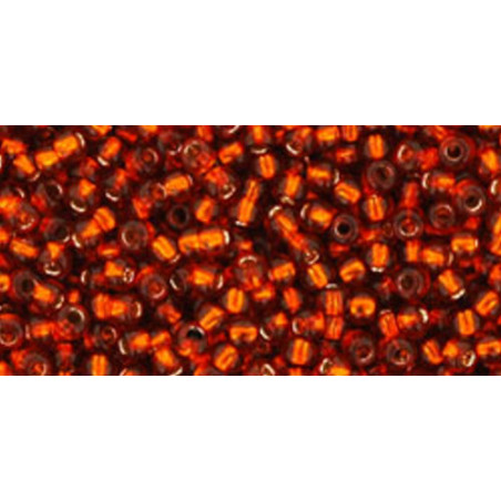 TOHO Rocailles 11/0 (#2208) Silver-Lined Burnt Orange