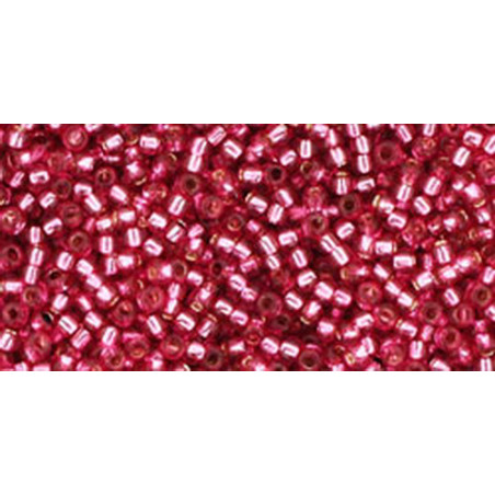 TOHO Rocailles 15/0 (#2218) Silver-Lined Mauve