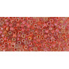 TOHO Treasures 11/0 (#186) Inside-Color Luster Crystal/Terra Cotta Lin