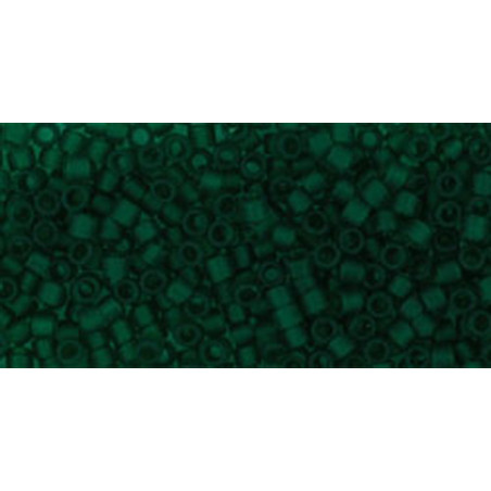 TOHO Treasures 11/0 (#932) Transparent-Frosted Green Emerald
