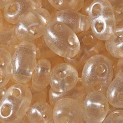 Twin Beads 2,5x5mm (#08192) Crystal Pale Orange Pearl