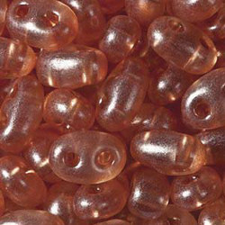 Twin Beads 2,5x5mm (#08318) Crystal Peach Pearl