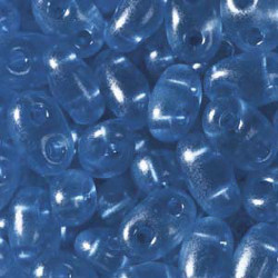 Twin Beads 2,5x5mm (#08336) Crystal Blue Pearl