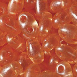 Twin Beads 2,5x5mm (#08392) Crystal Yellow Orange Pearl