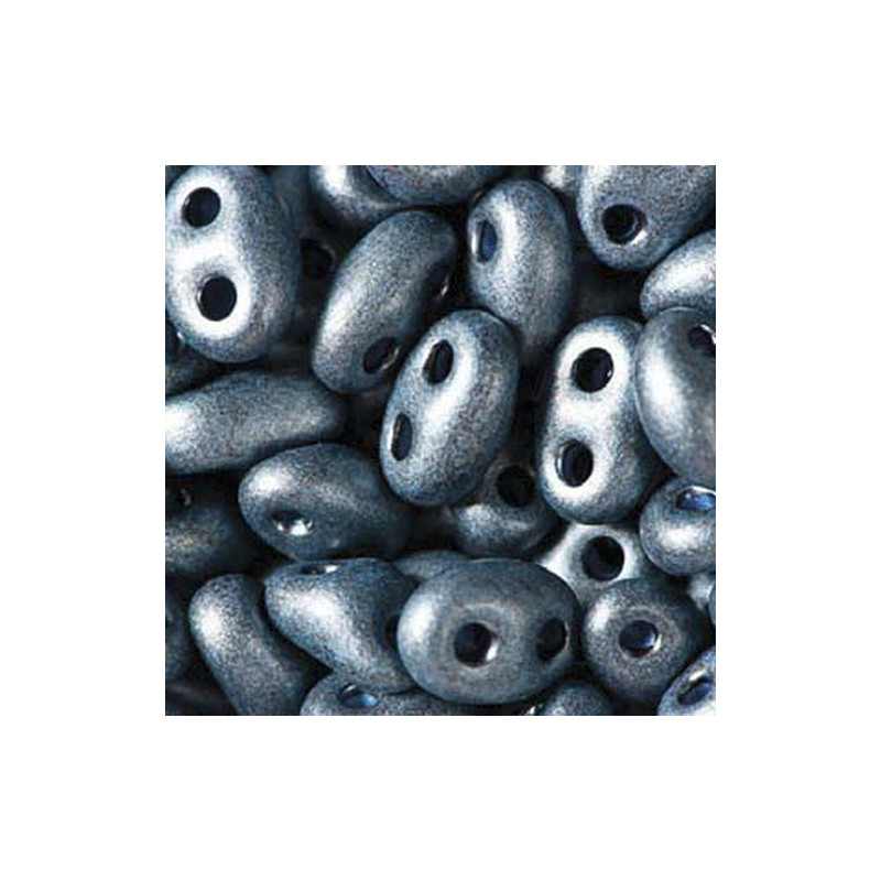 Twin Beads 2,5x5mm (#28936M) Jet Midnight Blue Pearl Matte