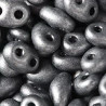Twin Beads 2,5x5mm (#28949M) Jet Gunmetal Pearl Matte