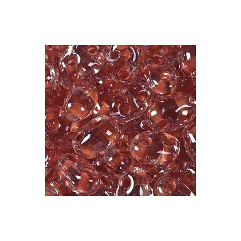 Twin Beads 2,5x5mm (#38689) Crystal Yellow Orange Color Lined