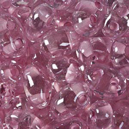 Twin Beads 2,5x5mm (#38694) Crystal Pale Pink Color Lined