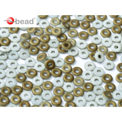 O-Beads 2x4 mm Chalk White Valentinite Matted