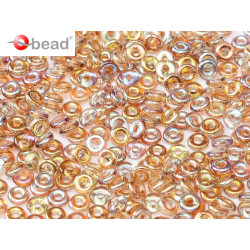 O-Beads 2x4 mm Crystal Brown Rainbow
