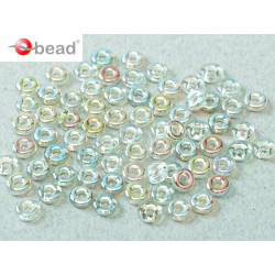 O-Beads 2x4 mm Crystal Green Rainbow