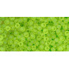 TOHO Rocailles 11/0 (#4F) Transparent-Frosted Lime Green