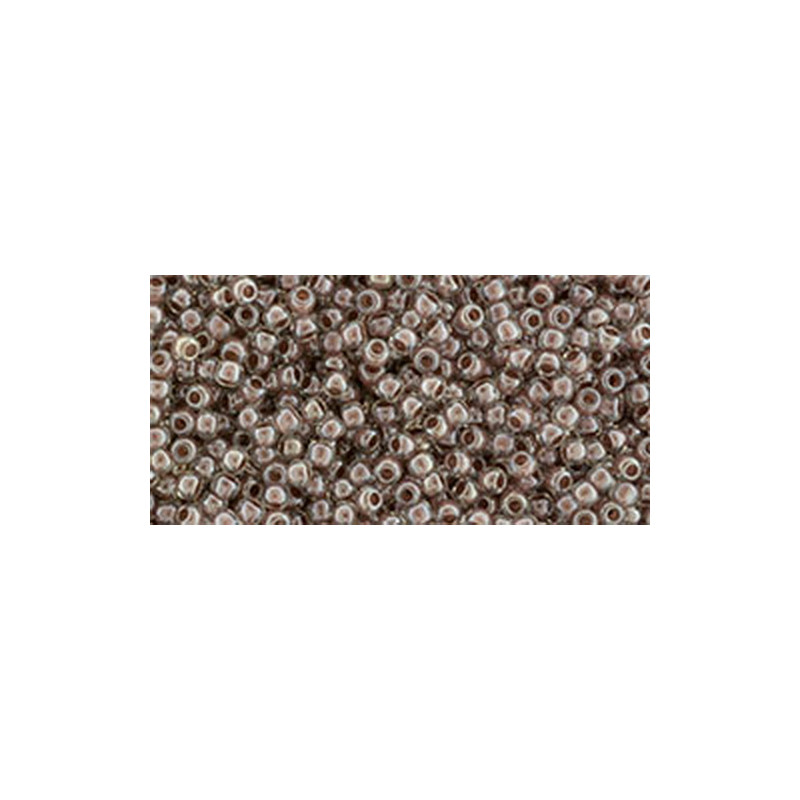 TOHO Rocailles 11/0 (#1071) Inside-Color Crystal/Antique Plum Lined