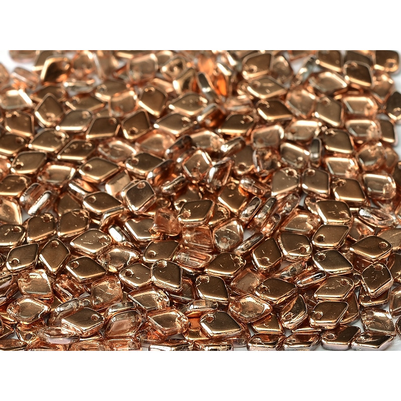 Dragon Scale Bead 1,5 x 5 mm Crystal Capri Gold