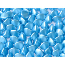 Pinch Beads 5 x 3 mm Pastel Turquoise, 50 St.