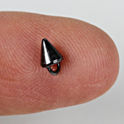 Microspike Button 3,4 mm / Schwarz Rhodiniert