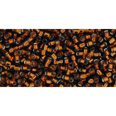 TOHO Treasures 11/0 (#34) Silver-Lined Smoky Topaz