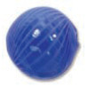 Venezianische Hohlperle Dark Blue/White, 13 mm rund