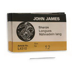 John James Nadeln mittel 12er Sharp, 5 Stück
