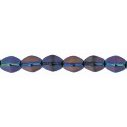 Pinch Beads 5x3mm Iris - Blue, 50 St.
