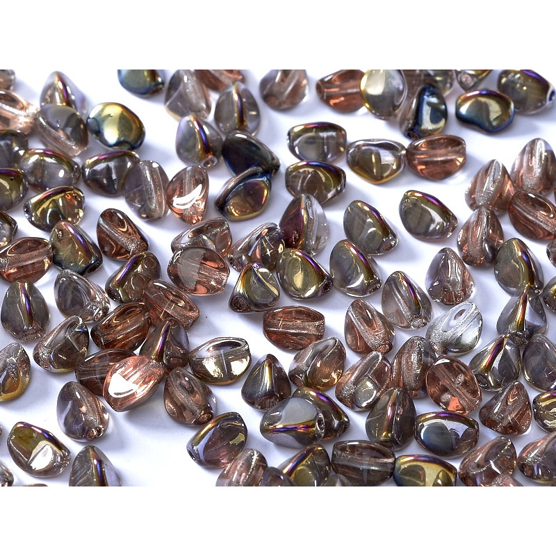 Pinch Beads 5x3mm Crystal Sliperit, 50 St.