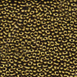 Matsuno Peanut Beads 2x4mm (P2002-MA) Metallic Olive Matte