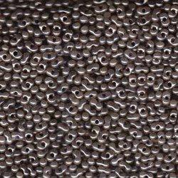 Matsuno Peanut Beads 2x4mm (P3010) Ceylon Grey Opal Lustered