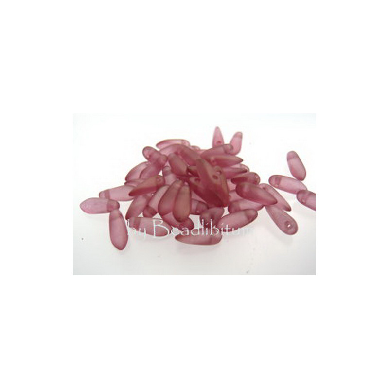 Dagger 3x8mm Frosted Ruby Pearl, 50St.