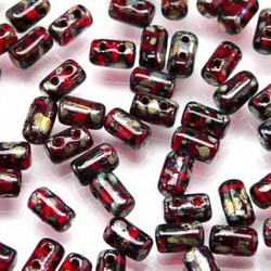 Rulla Beads 3x5 mm Ruby Picasso