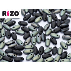 Rizo Beads 2,5x6mm Jet Celsian Matted