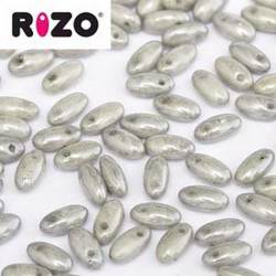 Rizo Beads 2,5x6mm Grey Luster