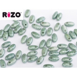 Rizo Beads 2,5x6mm Green Luster