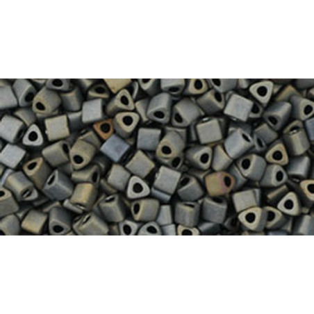 TOHO Triangle 11/0 (#83F) Frosted Metallic Iris Brown