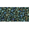 TOHO Triangle 11/0 (#84F) Frosted Metalic Iris Green/Brown