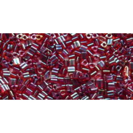 TOHO Triangle 11/0 (#400) Inside-Color Black/Dark Ruby AB