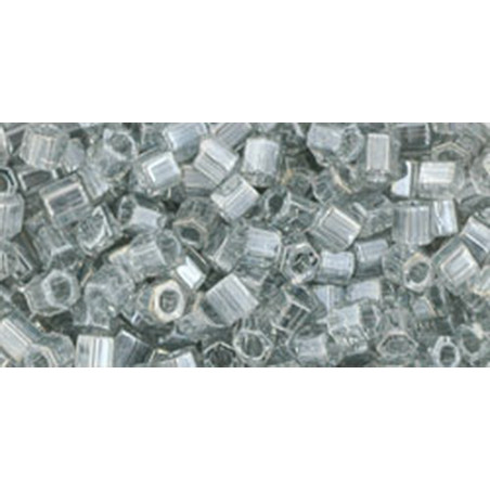 TOHO Hexcut 8/0 (#112) Trans-Lustered Black Diamond