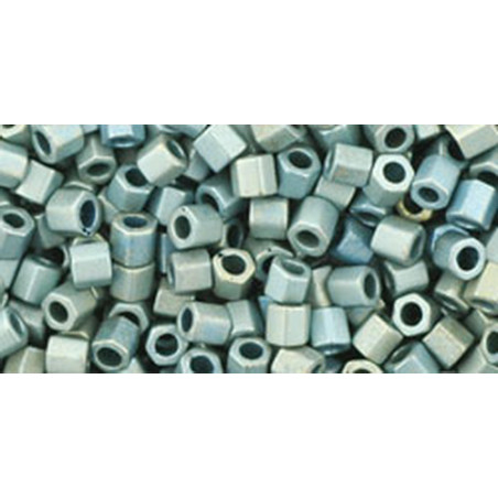 TOHO Hexcut 8/0 (#512F) Higher-Metallic-Frosted Blue Haze