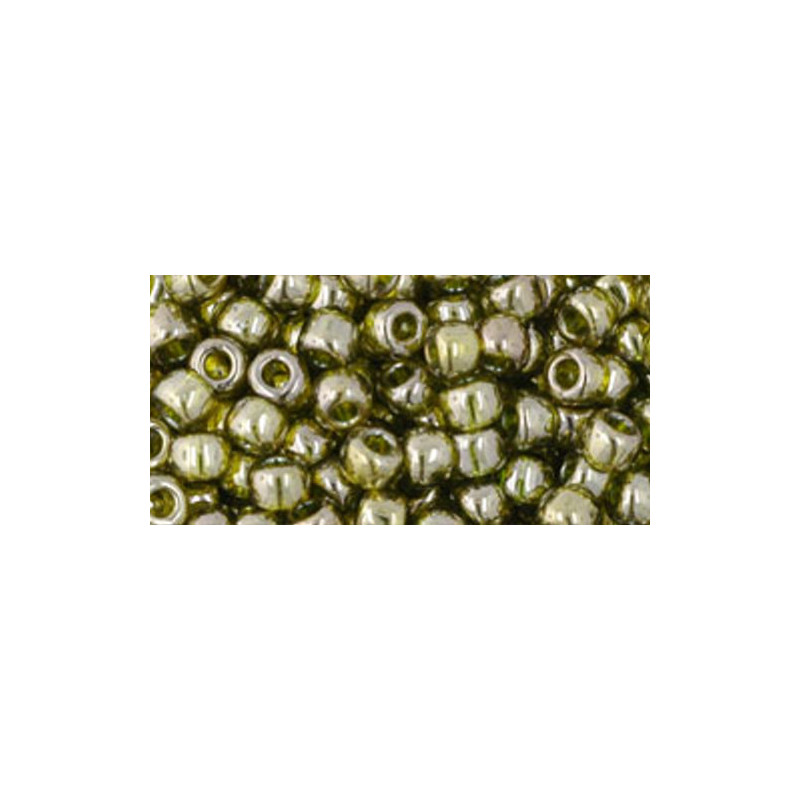 TOHO Rocailles 6/0 (#457) Gold-Lustered Green Tea