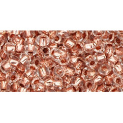 TOHO Rocailles 8/0 (#740) Copper-Lined Crystal